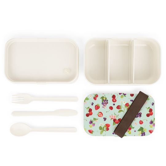 Cherries and Strawberries Bento Lunch Box, Student Lunch Box, Back To School Gift