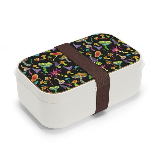 Happy Mushrooms Bento Lunch Box, Student Lunch Box, Back To School Gift