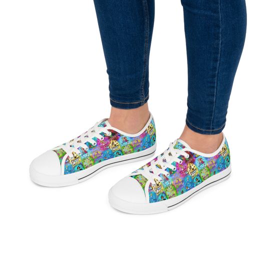 Disney Princess Tea Cups Women's Low Top Sneakers