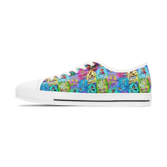 Disney Princess Tea Cups Women's Low Top Sneakers