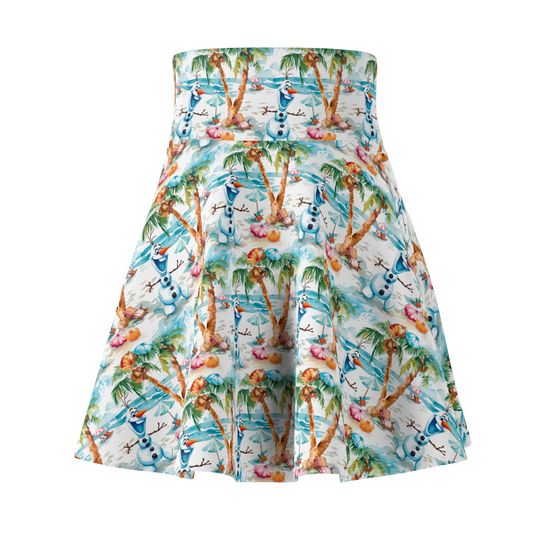 Olaf In Summer Women's Skater Skirt (AOP)