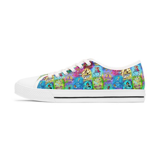 Disney Princess Tea Cups Women's Low Top Sneakers