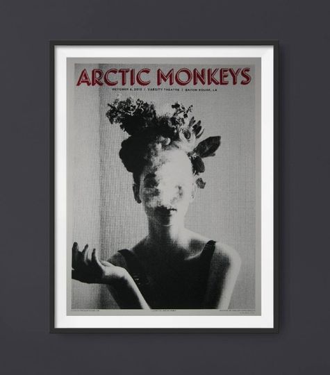 Arctic Monkeys - 2013 Concert Poster - Varsity Theatre Baton Rouge Los Angeles Poster