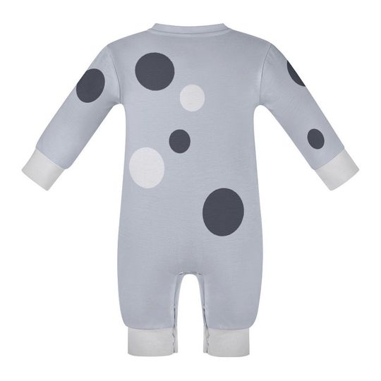 Gray Little Cousin 3D Long Sleeve Baby Romper
