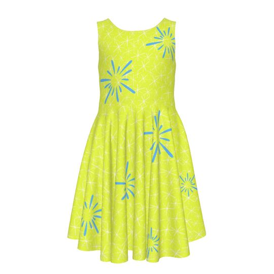 Joy - Inside Out - Disney Bounding - Pixar - Kid's Sleeveless Dress