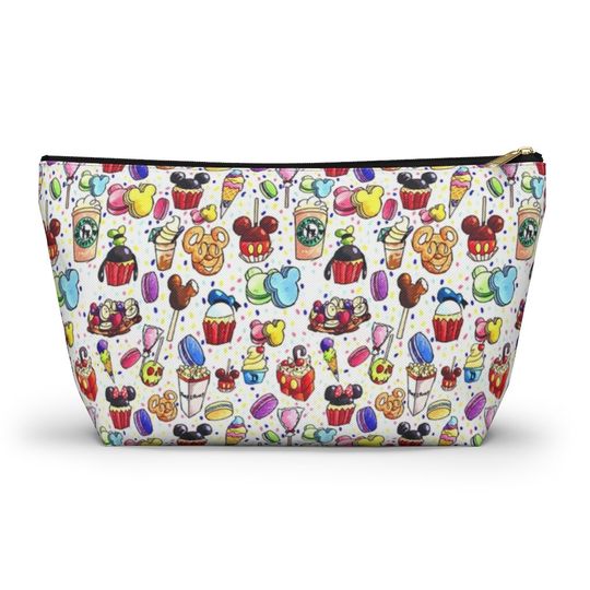 Disney Inspired Snacks - Accessory Pouch- Makeup Bag | Cosmetic Bag | Pencil Case | Gift For Her | Back To School Gift