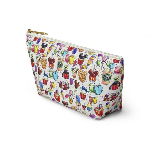 Disney Inspired Snacks - Accessory Pouch- Makeup Bag | Cosmetic Bag | Pencil Case | Gift For Her | Back To School Gift