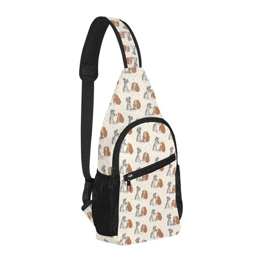 Lady and The Tramp Chest Bag - Disney Trip Bag - Disney Bounding - Sling Pack - Crossbody Bag - Disney Chest Bag