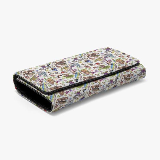 Disney World Parks Doodles Wallet - Disney Leather Wallet