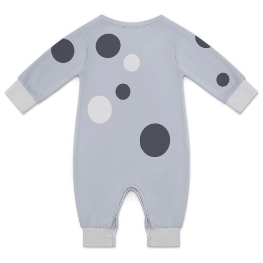 Gray Little Cousin 3D Long Sleeve Baby Romper
