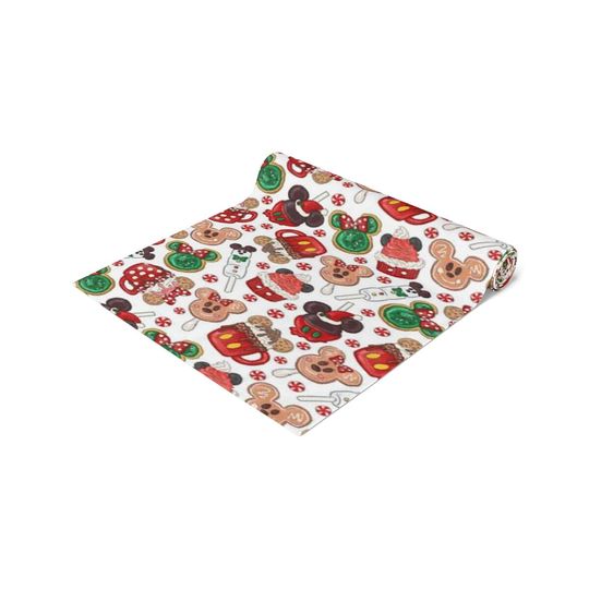 Disney Christmas Treats Table Runner – Holiday Table Decor - Mickey Mouse