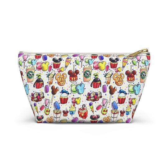 Disney Inspired Snacks - Accessory Pouch- Makeup Bag | Cosmetic Bag | Pencil Case | Gift For Her | Back To School Gift