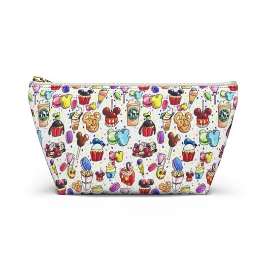 Disney Inspired Snacks - Accessory Pouch- Makeup Bag | Cosmetic Bag | Pencil Case | Gift For Her | Back To School Gift
