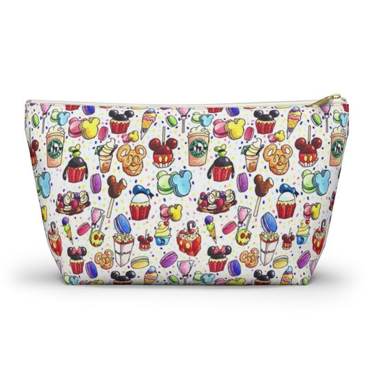 Disney Inspired Snacks - Accessory Pouch- Makeup Bag | Cosmetic Bag | Pencil Case | Gift For Her | Back To School Gift