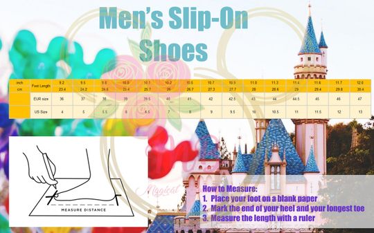 Mickey Posters Slip-Ons - Disney Bounding - Mickey Mouse - Men's Slip On Sneakers