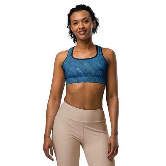 Elusive Eels Blue Sports Bra