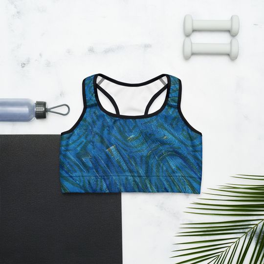 Elusive Eels Blue Sports Bra