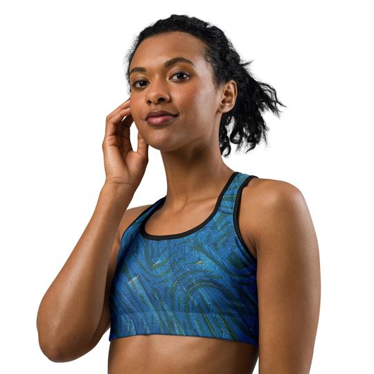 Elusive Eels Blue Sports Bra
