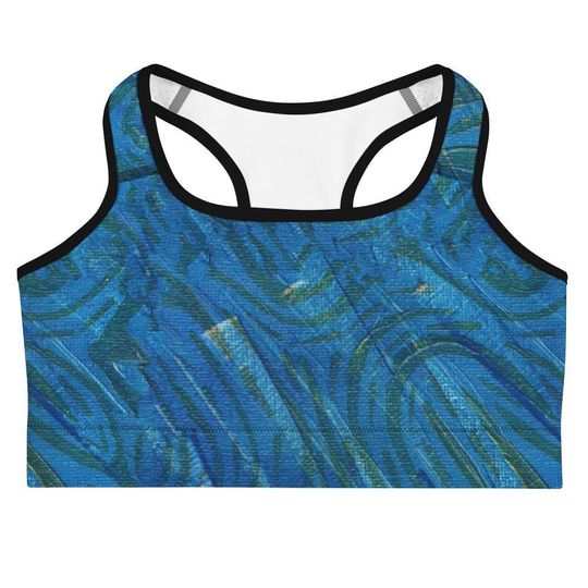 Elusive Eels Blue Sports Bra