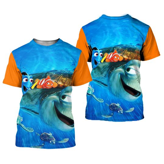Nemo Finding Nemo Orange Button Overalls Patterns Disney T-shirts
