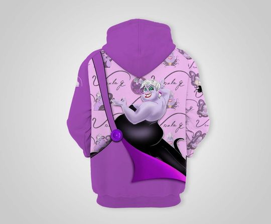 Villains Ursula Purple | Disney 3D Hoodie