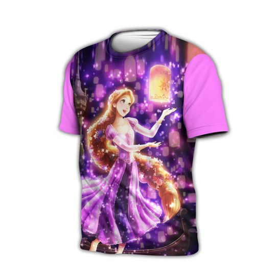Rapunzel Bling Purple Button Overalls Patterns Disney T-shirts