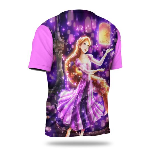 Rapunzel Bling Purple Button Overalls Patterns Disney T-shirts