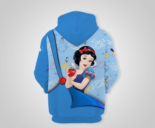 Snow White Princess Blue | Disney 3D Hoodie