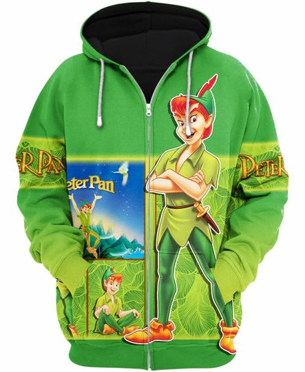 Peter Pan Green | Disney 3D Hoodie