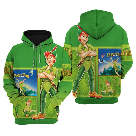 Peter Pan Green | Disney 3D Hoodie