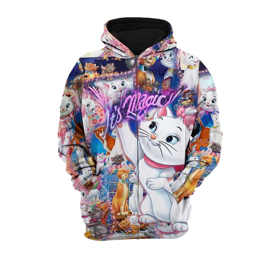 Its Magic The Aristocats Marie Cat | Disney 3D Hoodie