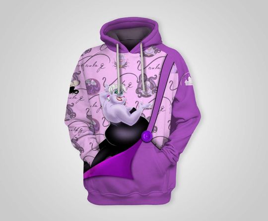 Villains Ursula Purple | Disney 3D Hoodie