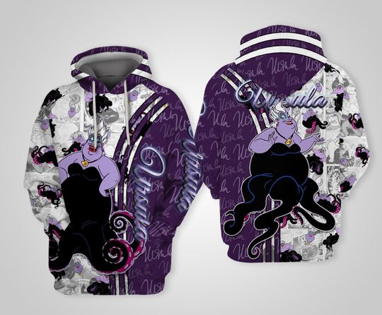 Disney Villain Ursula Purple 3D Hoodie
