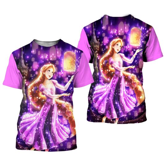 Rapunzel Bling Purple Button Overalls Patterns Disney T-shirts