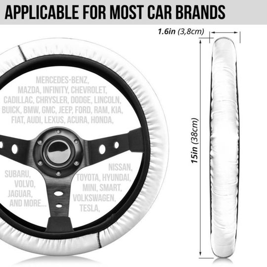 Piglet Pink Beige Patterns DisneySteering Wheel Cover