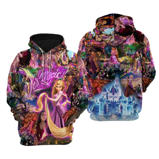 Rapunzel Tangled Castle | Disney 3D Hoodie