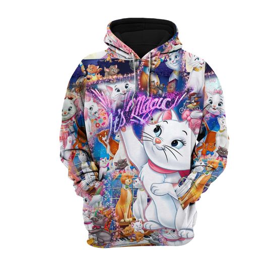 Its Magic The Aristocats Marie Cat | Disney 3D Hoodie