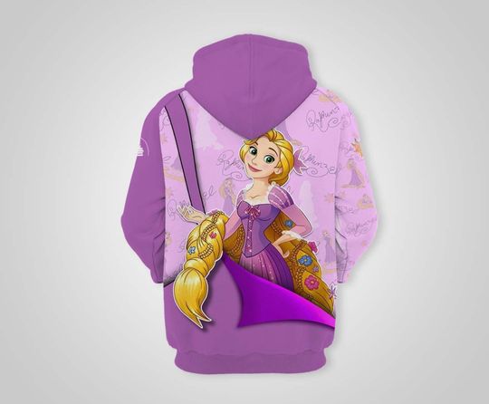 Tangled Rapunzel Purple | Disney 3D Hoodie