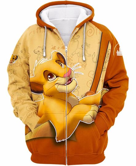 Simba Lion King Brown | Disney 3D Hoodie