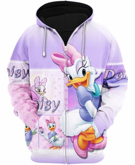 Disney Cute Daisy Duck | Disney 3D Hoodie