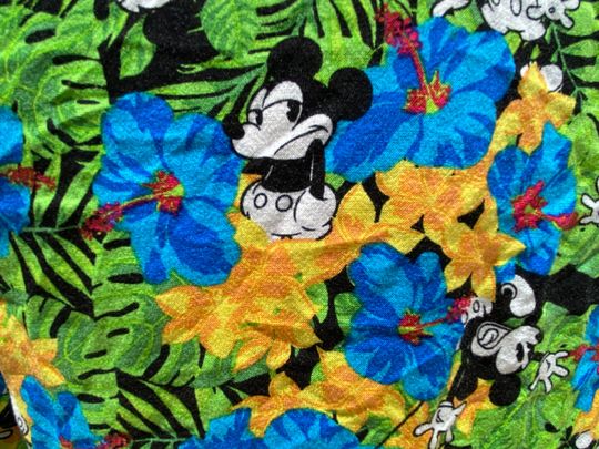 Disney Mickey Mouse Rayon Mens Hawaiian Shirt