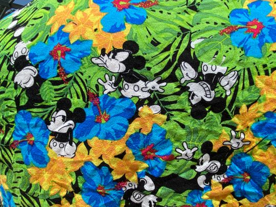 Disney Mickey Mouse Rayon Mens Hawaiian Shirt