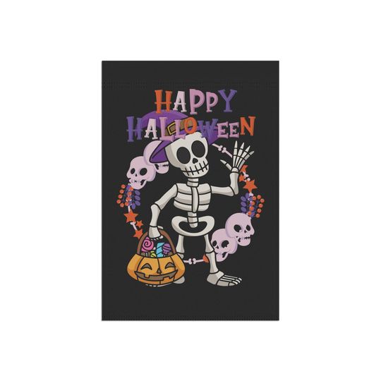 Halloween Garden Flag   - Spooky Season Delight