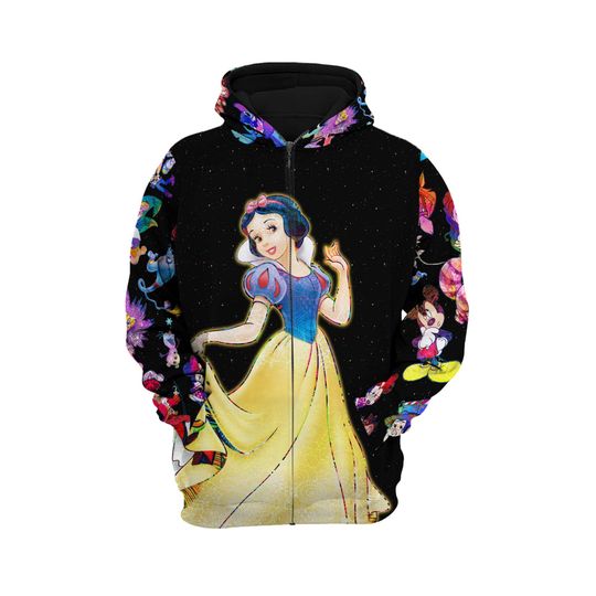 Snow White Galaxy Night Sky Patterns Disney 3D Hoodie