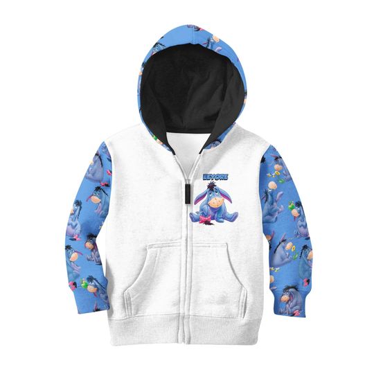 Eeyore Donkey Raglan Disney 3D Printed Hoodie