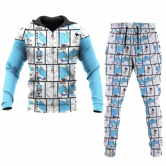Genie Aladdin Disney 3D Printed Hoodie