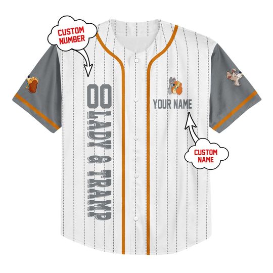 Lady & The Tramp Baseball Jersey