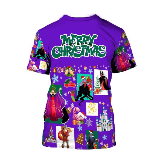 Ursula Violet Disney Christmas 2022 3d Shirt