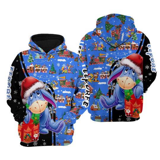 Eeyore Donkey Christmas Disney 3D Hoodie
