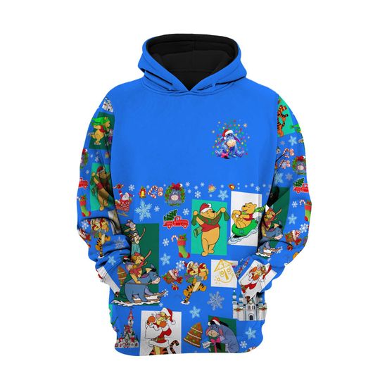 Eeyore Donkey Christmas Disney 3D Hoodie